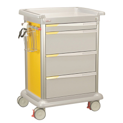 4 DRAWERS MED SUPPLY CART