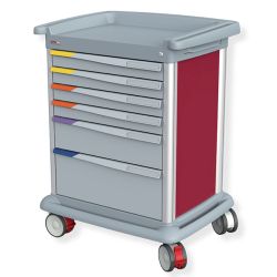 6 DRAWERS MED SUPPLY CART