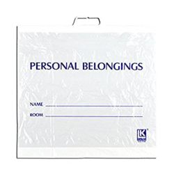 PATIENT BELONGINGS BAGS W/ WHT