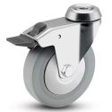 3" CHROME TOTAL LOCK CASTER