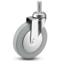 5" CHROME SWIVEL CASTER, TPR