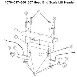 ASSY, LIFT HEADER, SCALES, 30