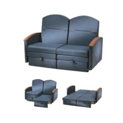 DBL SLEEPER CHAIR, PADDED ARMS