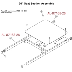 SEAT SECTION ASSEMBLY, GREY