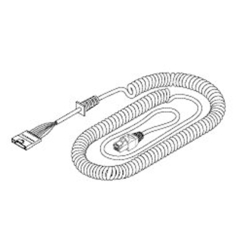 COILED CORD, 25FT. EXTENDED