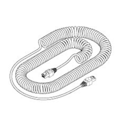 COILED CORD, 25FT. EXTENDED