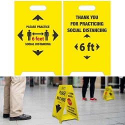 DBL-SIDED FLOOR SIGN, 6FT