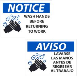 WASH HANDS BEFORE WORK SIGN