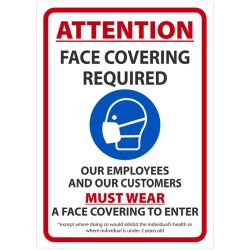 FACE MASK REQUIRED SIGN