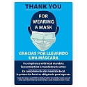 THANKS FOR WEARING A MASK SIGN