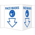 FACE MASKS 3D WALL SIGN