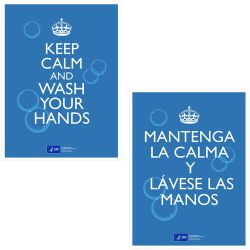 KEEP CALM WASH YOUR HANDS PSTR