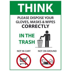 PROPER PPE DISPOSAL POSTER
