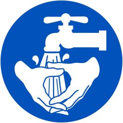 WASH HANDS ISO LABEL
