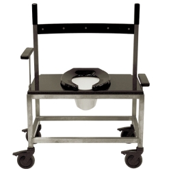 BARIATRIC STNLSS STEEL COMMODE