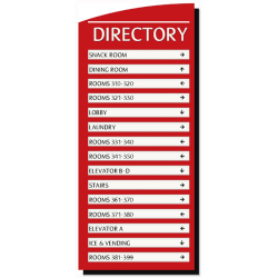 15 PANEL DIRECTORY SIGN