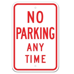 NO PARKING ANY TIME