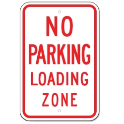 NO PARKING LOADING ZONE