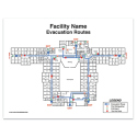8.5" X 11" EVAC MAP