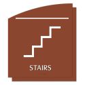 10.125" X 8.875" "STAIRS" SIGN