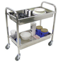 LARGE STAINLESS STEEL TUB CART